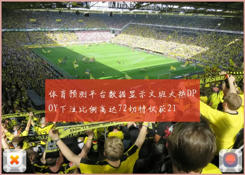 体育预测平台数据显示文班大热DPOY下注比例高达72切特仅获21
